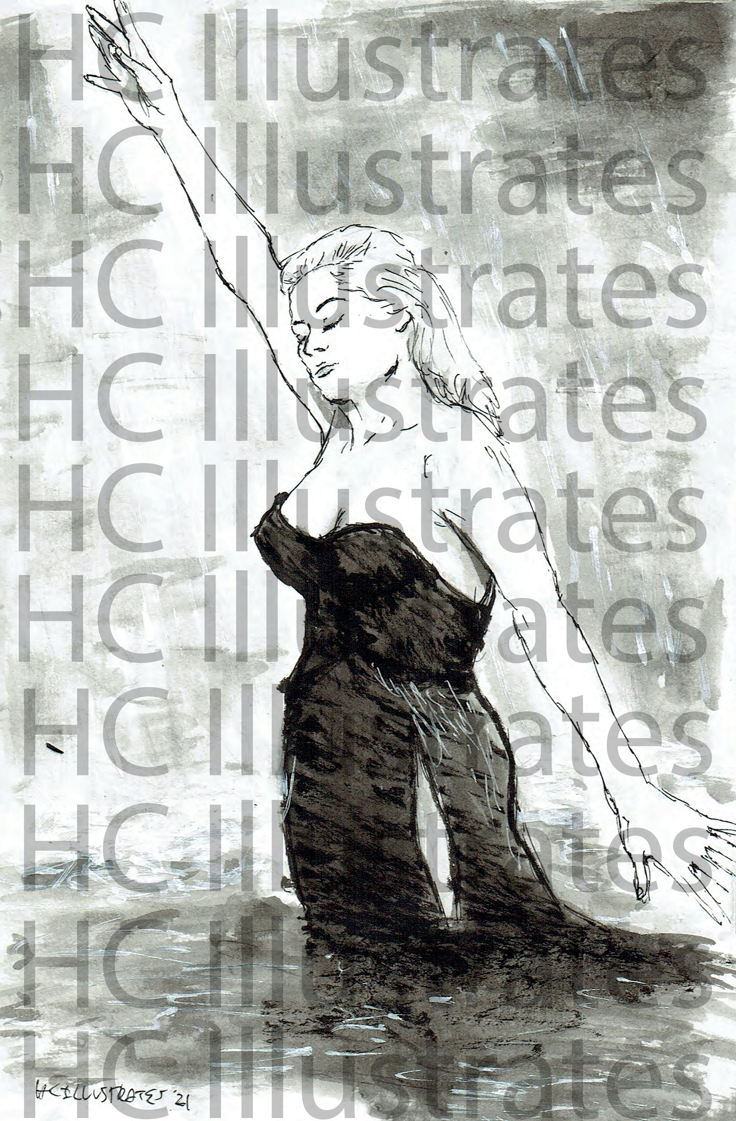 "Ekberg in the Trevi" Print