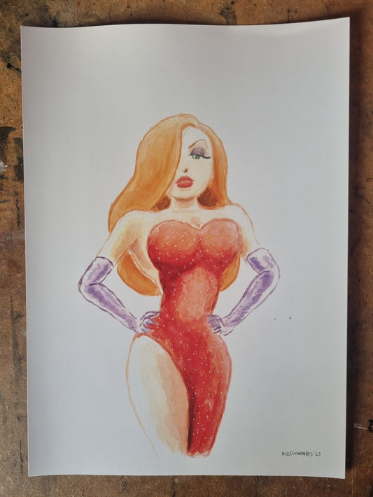 "Not Bad, Just Drawn That Way" Print