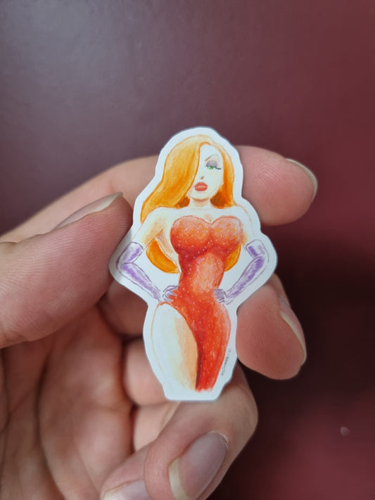 "Not Bad, Just Drawn That Way" Sticker
