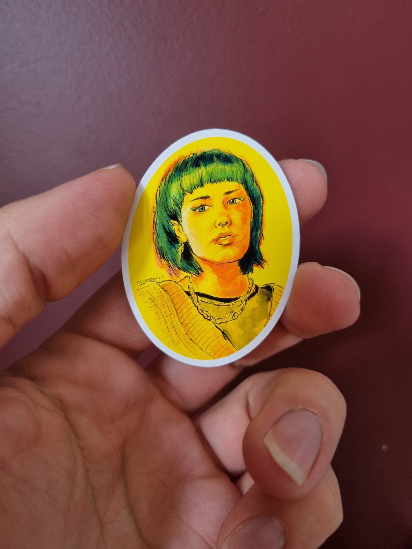 "Earth Girl, Lover of Space Girl" Sticker