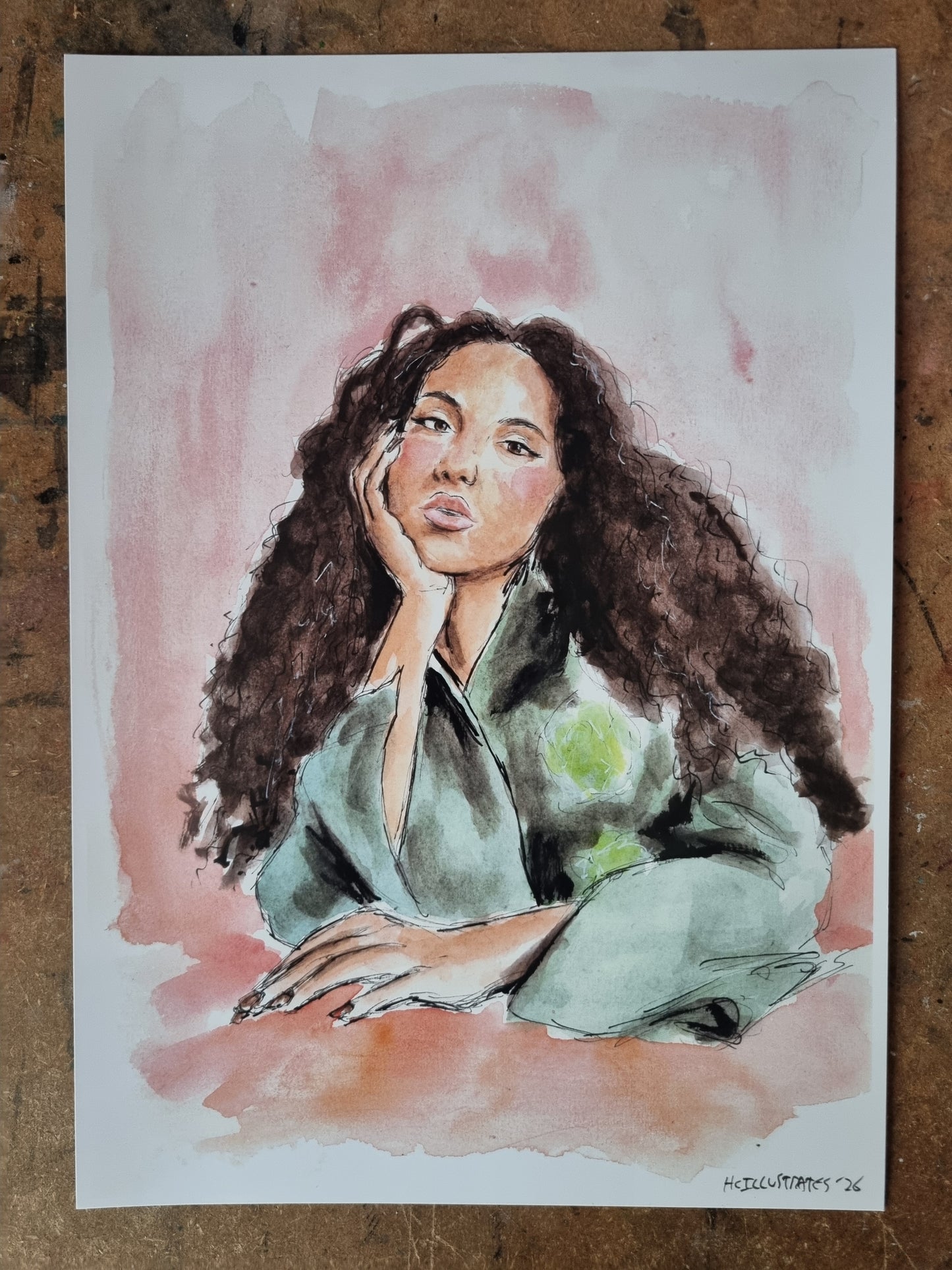 "Whole World Between Her Hips" Print