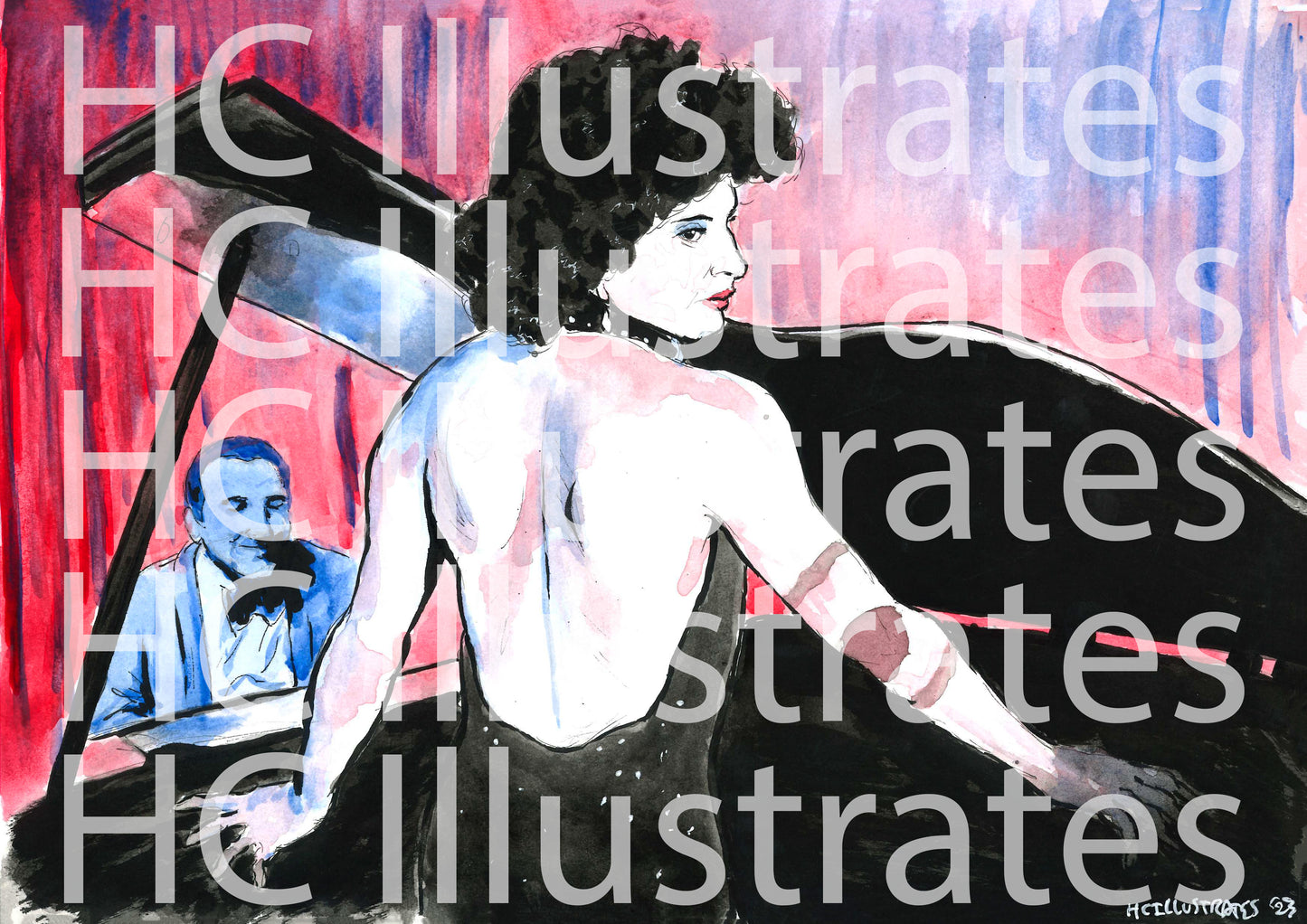 "Bluer than Velvet was the Night" Print