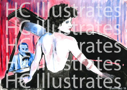 "Bluer than Velvet was the Night" Print