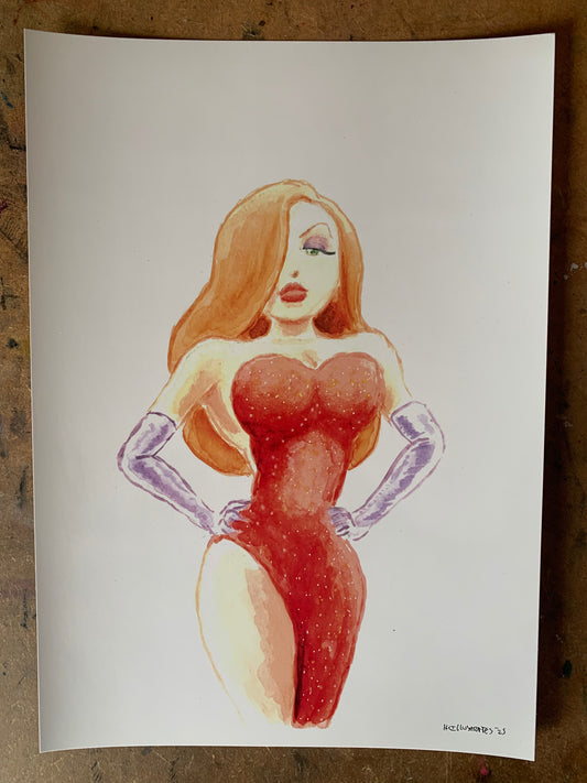 "Not Bad, Just Drawn That Way" Print