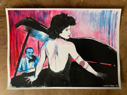 "Bluer than Velvet was the Night" Print