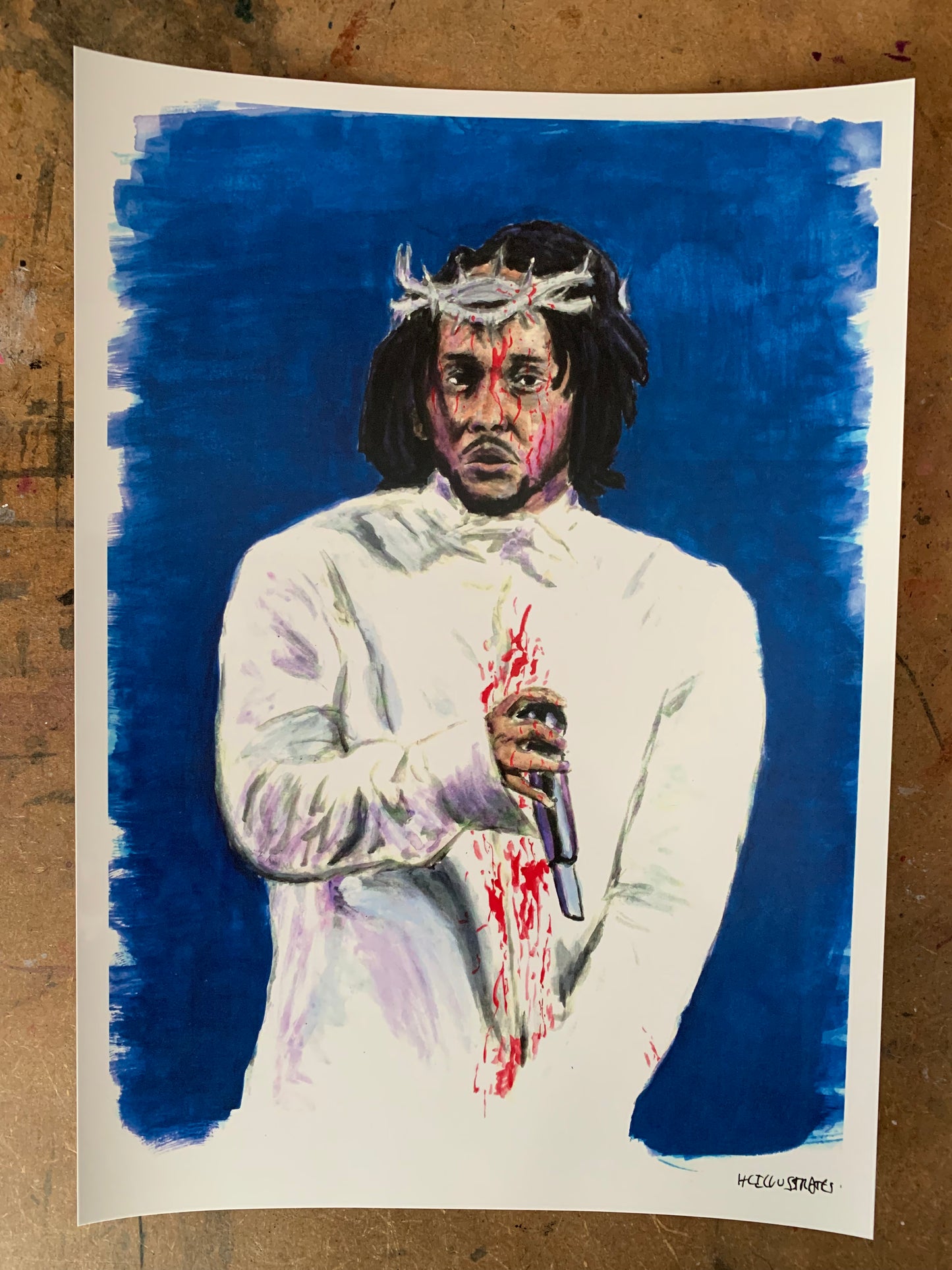 "A Flower that bloomed in a Dark Room" Print