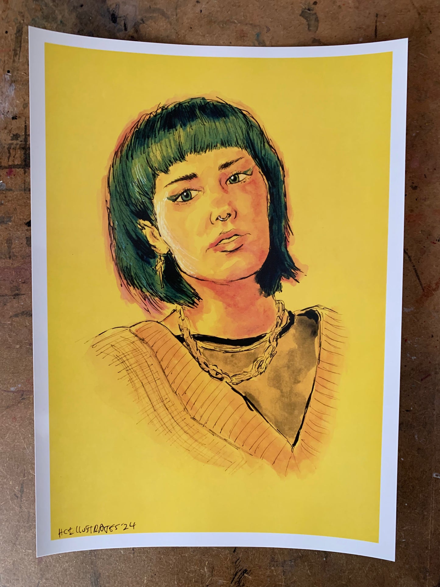 "Earth Girl, Lover of Space Girl” Print